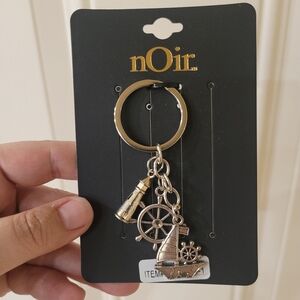 nOir keychain- sea ocean, lighthouse, boat